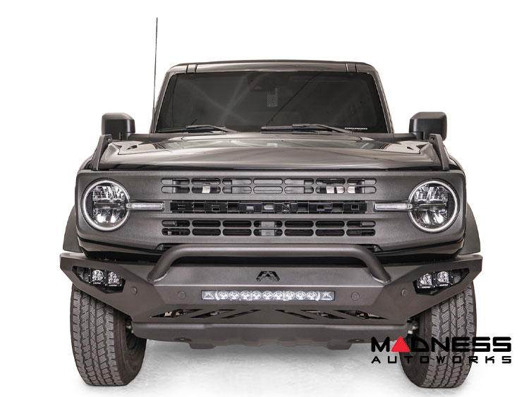Ford Bronco Front Bumper - Fab Fours - Vengeance - w/ Guard